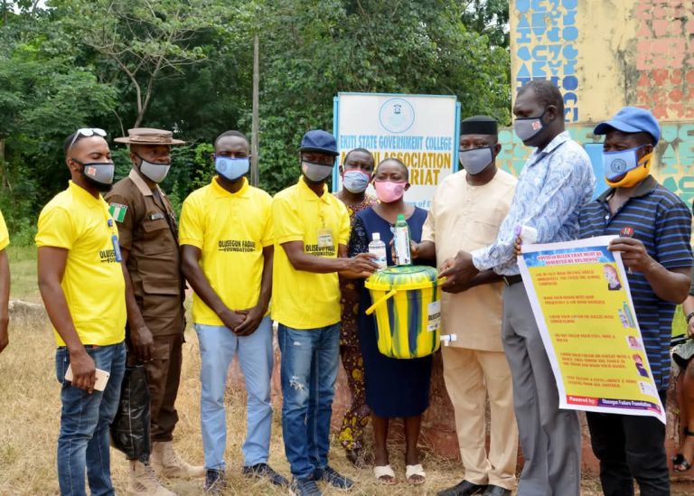 Olusegun fadare Foundation Community COVID intervention